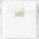 Woodland Creatures Vierkante Sticker (Tas)