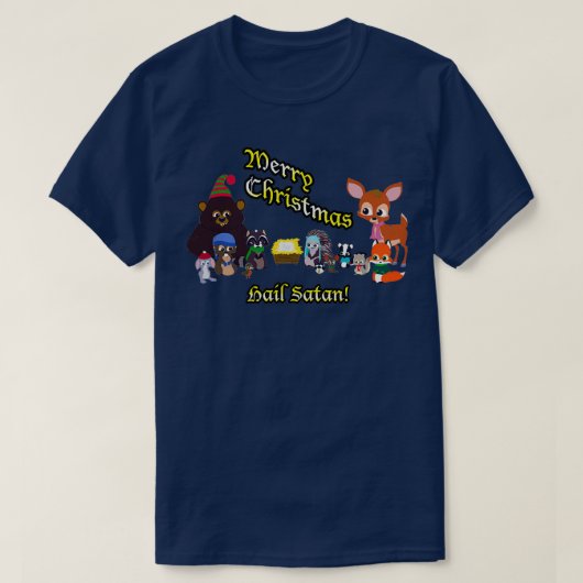 Woodland Critter Christmas T-shirt (Design voorkant)