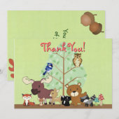 Woodland Critters Bedankt (Voorkant / Achterkant)