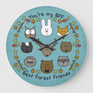 Woodland Critters-Best Forest Friends Grote Klok
