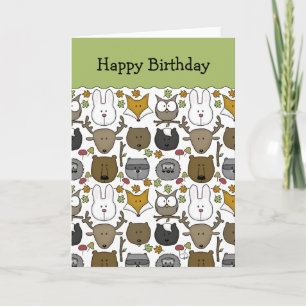 Woodland Critters-Best Forest Friends Kaart