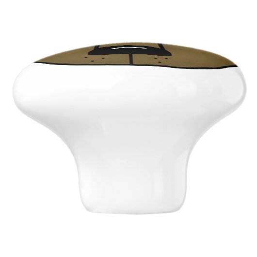 Woodland Critters-Beste Bos Vrienden-Beer Keramische Knop (Zijkant)