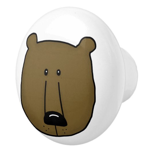 Woodland Critters-Beste Bos Vrienden-Beer Keramische Knop (Rechts)