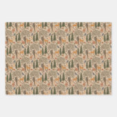 Woodland Critters Bos Dieren Rustiek Inpakpapier Vel (Voorkant)