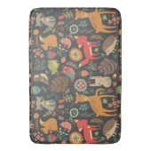 Woodland Critters Cottcore Folk Art Badmat (Voorkant Verticaal)