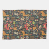 Woodland Critters Cottcore Folk Art Theedoek (Horizontaal)