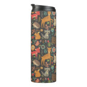 Woodland Critters Cottcore Folk Art Thermosbeker (Geroteerd rechts)