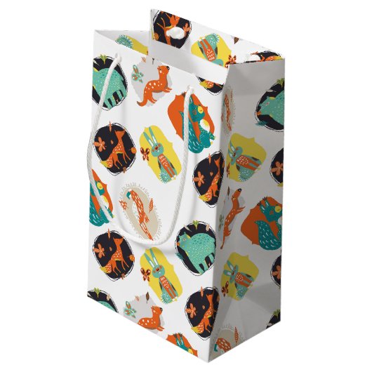 Woodland Critters Klein Cadeauzakje (Achterkant Gekanteld)