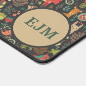 Woodland Critters Volkskunst Monogram Bureaumat (Hoek)