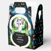 Woodland Custom Wolf Baby shower Bedankdoosjes (Geopend)