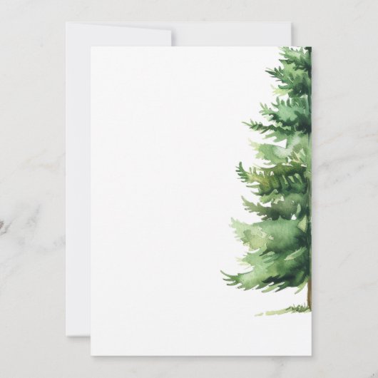 Woodland Cute Animal Monkey Baby shower Kaart (Achterkant)