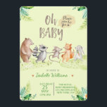Woodland Dancing Friends Baby shower Invitation Kaart<br><div class="desc">Schattige en bewerkbare Groene Woodland Friends Baby shower Invitation met schattige bosdieren dansend in het bos, het perfecte partijaccessoire. Dit is het beste en Nummer 1-ontwerp voor een speciale dag. groene baby shower-uitnodiging voor de verjaardag van je meisjes of jongens of zelfs voor een baby shower. Creëer met Liefde door...</div>