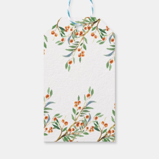 Woodland Dank u Baby shower Cadeaulabel (Achterkant)