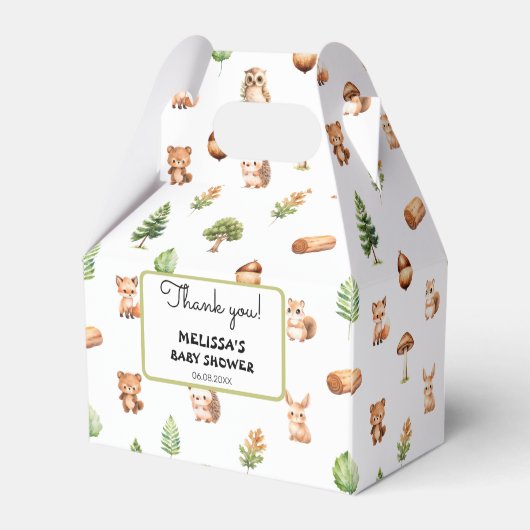 Woodland Dank u Bedankdoosjes (Achterkant)