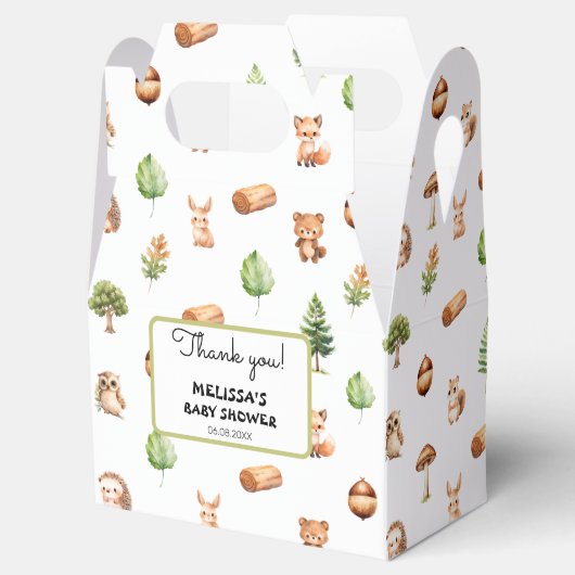 Woodland Dank u Bedankdoosjes (Geopend)