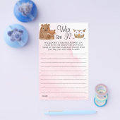Woodland dat ik Baby shower-spelkaart ben Flyer (Enkel)