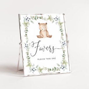 Woodland dat we kunnen wachten op baby Favors-teke Poster