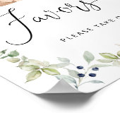 Woodland dat we kunnen wachten op baby Favors-teke Poster (Hoek)