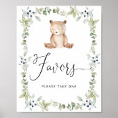 Woodland dat we kunnen wachten op baby Favors-teke Poster (Voorkant)