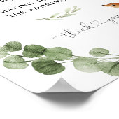 Woodland Deer Adres de Envelop baby shower Poster (Hoek)