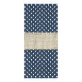 Woodland Deer Advies Kaart, Baby shower, Burlap Reclamekaart (Achterkant)