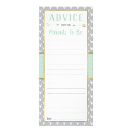 Woodland Deer Advies Kaart, Baby shower, Munt, Gri Reclamekaart