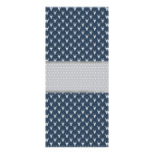 Woodland Deer Advies Kaart, Baby shower, Navy, Gri Reclamekaart (Achterkant)