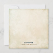  Woodland Deer Antler Baby shower Kaart (Achterkant)