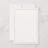 Woodland Deer Antlers Baby shower Dank u kaart – (Achterkant)