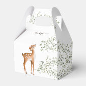 Woodland Deer Baby shower Bedankdoosjes (Achterkant)