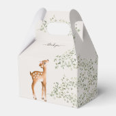 Woodland Deer Baby shower Bedankdoosjes (Achterkant)