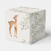 Woodland Deer Baby shower Bedankdoosjes (Achterkant)