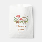 Woodland Deer Baby shower Bedankzakje (Voorkant)