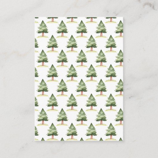 Woodland Deer Baby shower Boek Aanvraag Informatiekaartje (Achterkant)