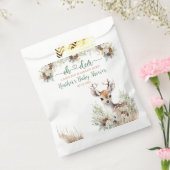 Woodland Deer Baby shower Boy Bedankzakje (Gezegeld)