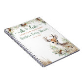 Woodland Deer Baby shower Boy Notitieboek (Rechterzijde)