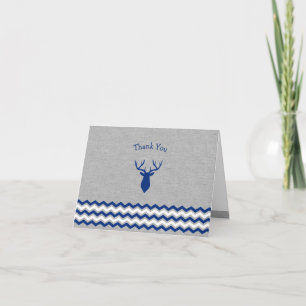 Woodland Deer baby shower dank u opmerking Bedankkaart