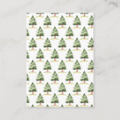 Woodland Deer Baby shower Diaper Raffle Informatiekaartje (Achterkant)