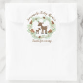 Woodland Deer Baby shower Favor Stickers (Tas)