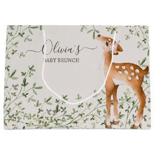 Woodland Deer Baby shower Groot Cadeauzakje