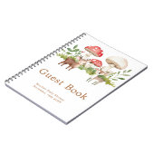 Woodland Deer Baby Shower Guest Book Notitieboek (Linkerzijde)