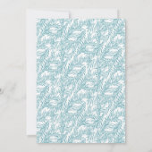 Woodland Deer Baby shower Invitation Kaart (Achterkant)