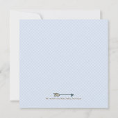 Woodland Deer Baby shower Kaart (Achterkant)