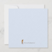 Woodland Deer Baby shower Kaart (Achterkant)