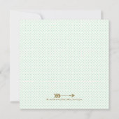 Woodland Deer Baby shower Kaart (Achterkant)