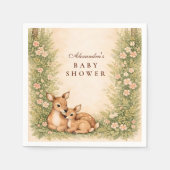 Woodland Deer Baby Shower Servet (Voorkant)