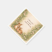 Woodland Deer Baby Shower Servet (Hoek)