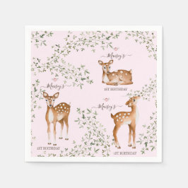 Woodland Deer Baby shower Servet