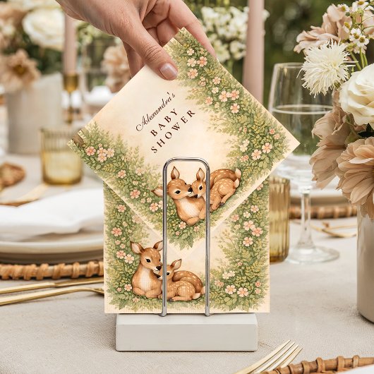 Woodland Deer Baby Shower Servet