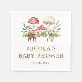 Woodland Deer Baby shower Servet